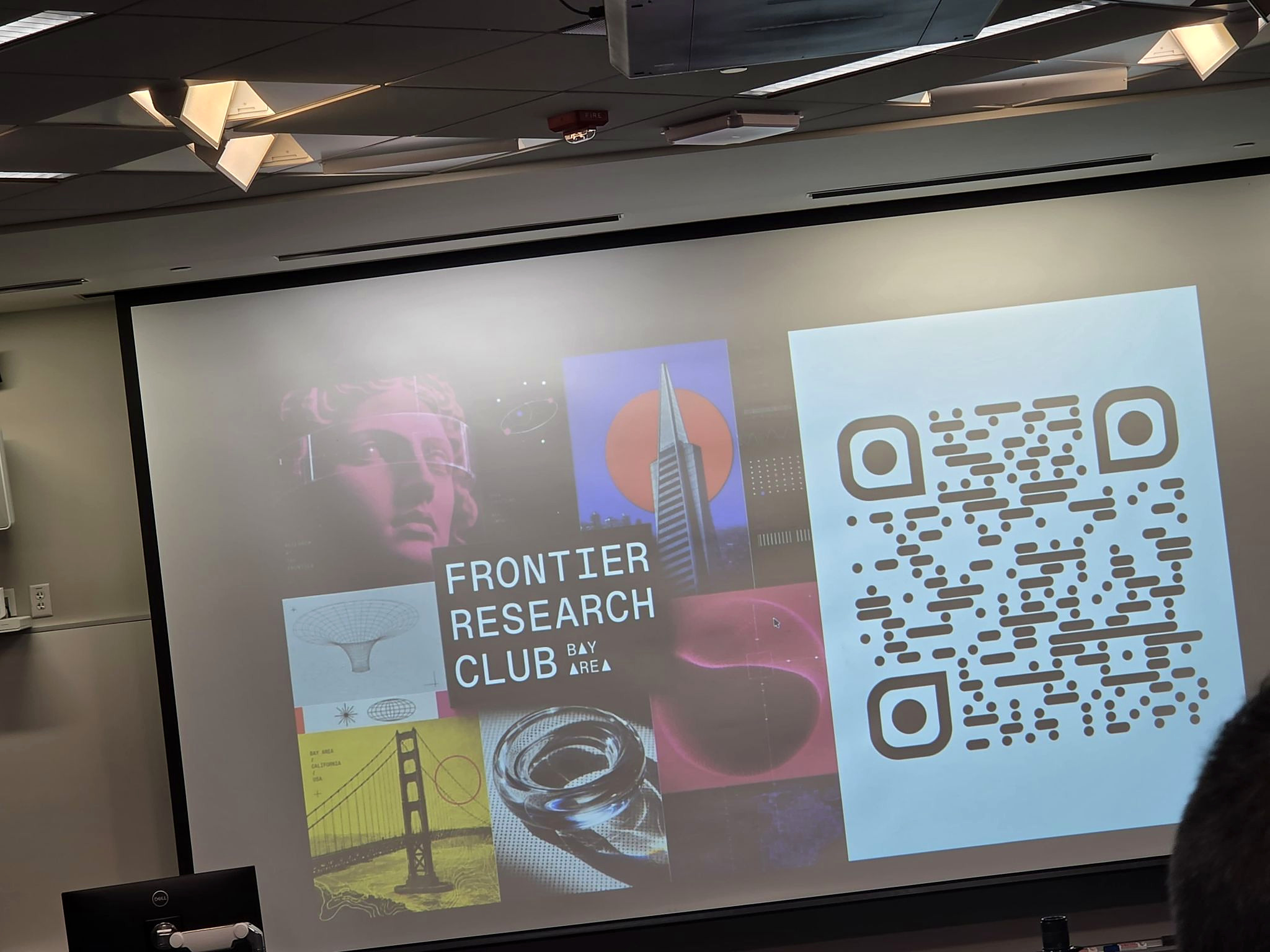Frontier Research Club by AREA presentation slide at Stanford